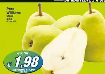 Prix Quality Williams Pere offerta