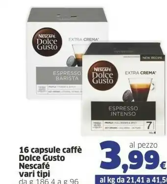 Sigma Nescafé 16 Capsule Caffè Dolce Gusto offerta