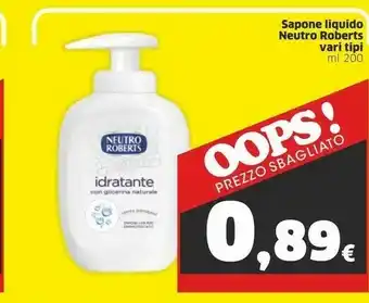 Sigma Neutro Roberts Sapone Liquido offerta