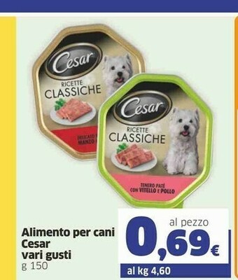 Sigma Cesar Alimento Per Cani offerta