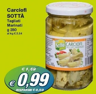 Prix Quality Sottà Carciofi Tagliati Marinati offerta