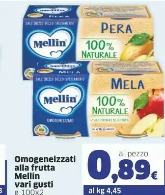 Sigma Mellin 100% Pera Con Vitamina C offerta