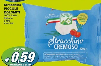 Prix Quality Piccole dolomiti Stracchino 100 G(ml) offerta