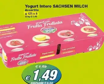 Prix Quality Sachsen milch Yogurt Con Frutta Frullata Fragola, Banana, Frutti Rossi, Pesca 1000 G(ml) offerta