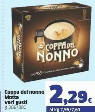 Sigma Motta Coppa Del Nonno Cappuccino 300 G(ml) offerta