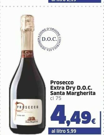 Sigma Santa margherita Prosecco Extra Dry Doc offerta