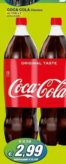 Prix Quality Coca Cola Classica offerta