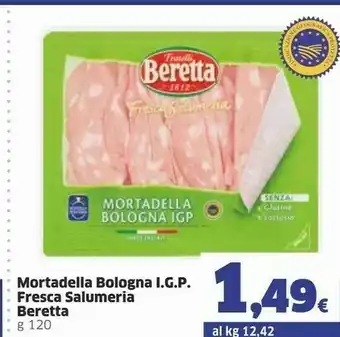 Sigma Beretta Mortadella Bologna IGP 120 G(ml) offerta