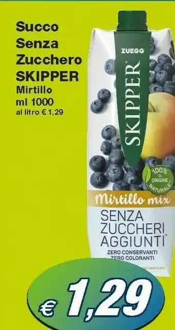 Prix Quality Skipper Zuegg Succo Senza Zucchero offerta