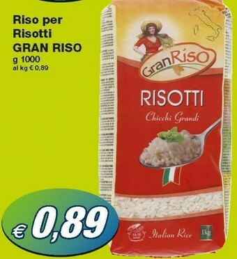 Prix Quality Gran riso Risotti Chicchi Grandi 1000 G(ml) offerta