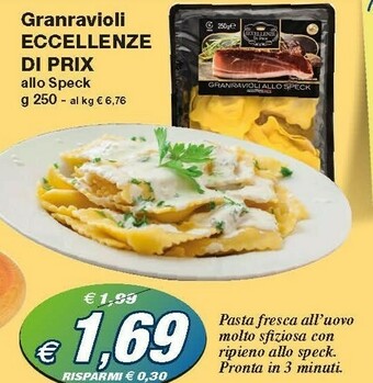 Prix Quality Eccellenze Di Prix - Granravioli Ai Funghi Porcini 250 G(ml) offerta