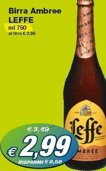 Prix Quality Leffe Birra Ambree offerta