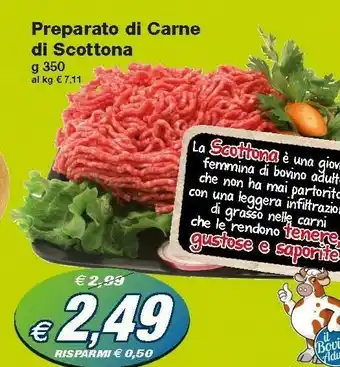 Prix Quality Preparato Di Carne Di Scottona offerta
