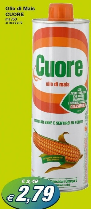 Prix Quality Cuore Olio Di Mais offerta