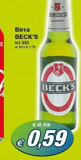 Prix Quality Beck's - Birra 330 G(ml) offerta
