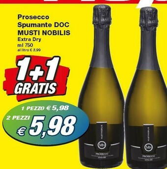 Prix Quality Musti Nobilis Prosecco Spumante Doc offerta