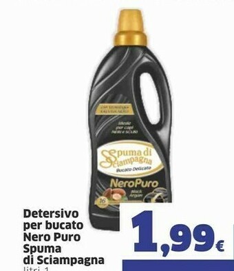Sigma Spuma di Sciampagna Detersivo Per Bucato Nero Puro offerta