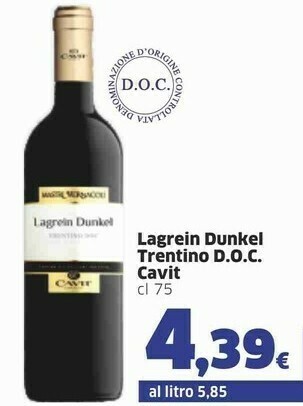 Cavit Lagrein Dunkel Trentino Doc