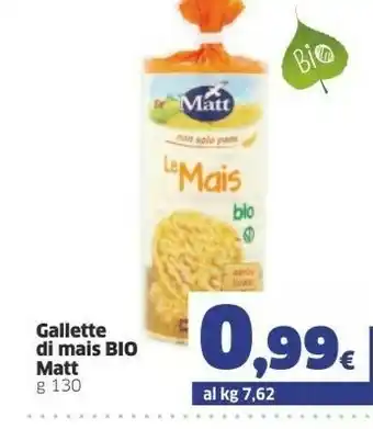 Matt Gallette Di Mais Bio