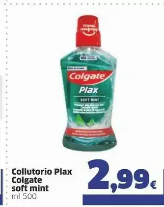 Colgate Collutorio Plax Soft Mint