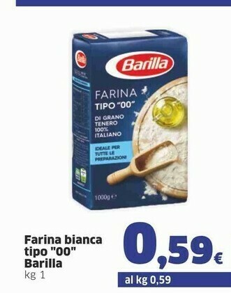 Sigma Barilla Farina Di Grano Tenero Tipo 00 offerta