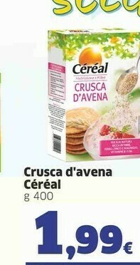 Sigma Cereal Crusca D'avena offerta