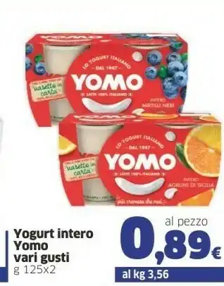 Sigma Yomo Yogurt Intero Al Cocco offerta