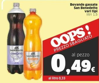 Sigma San Benedetto Bevande Analcoliche offerta