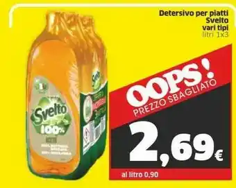 Sigma Svelto Detersivo Per Piatti offerta