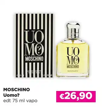 Saponi e profumi MOSCHINO Uomo? edt 75 ml vapo offerta
