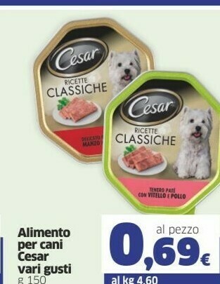 Sigma Cesar Alimento Per Cani offerta
