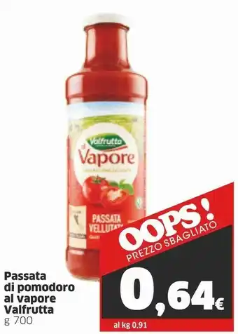 Sigma Valfrutta Passata Di Pomodoro Bio 700 G(ml) offerta