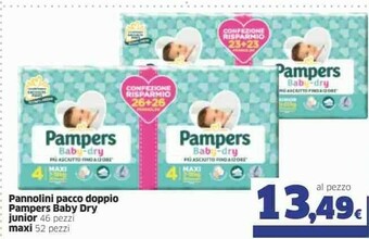 Sigma Pampers Baby Dry offerta
