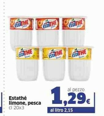 Sigma Estathé Limone, Pesca offerta