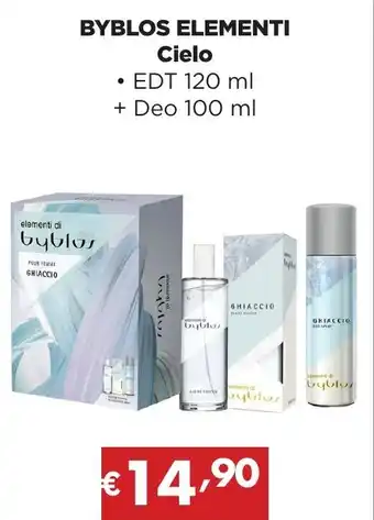 BYBLOS ELEMENTI Cielo EDT 120 ml + Deo 100 ml