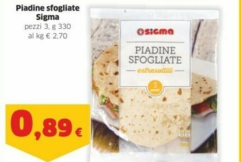 Sigma Sigma Piadine Sfogliate offerta
