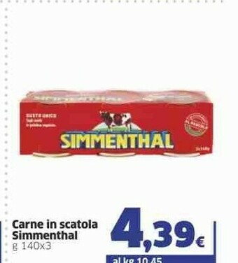 Sigma Simmenthal Carne in scatola offerta