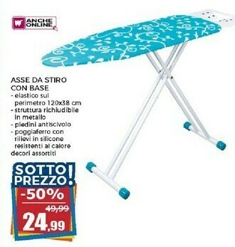 Happy Casa Asse Da Stiro Con Base offerta