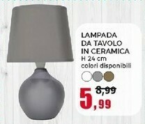 Happy Casa Lampada Da Tavolo In Ceramica offerta