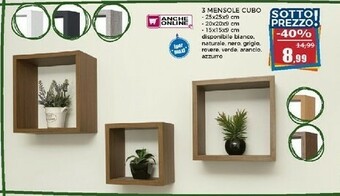 Happy Casa 3 Mensole Cubo offerta