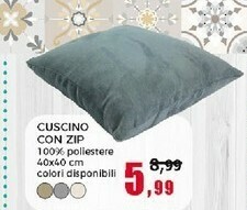 Happy Casa Cuscino Con Zip offerta