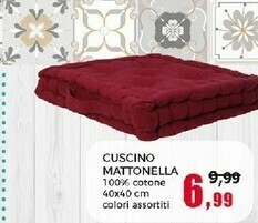 Happy Casa Cuscino Mattonella offerta