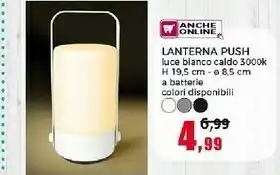Happy Casa Lanterna Push Luce Blanco Caldo offerta