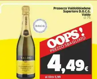 Valdo - Valdobbiadene Prosecco Superiore DOCG 750 G(ml)