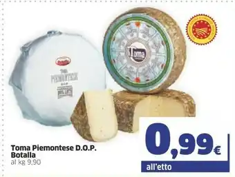 Sigma Toma Piemontese Dop Botalla offerta