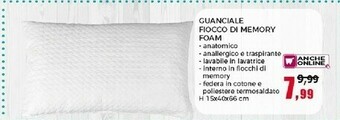 Happy Casa Guanciale Fiocco Di Memory Foam offerta