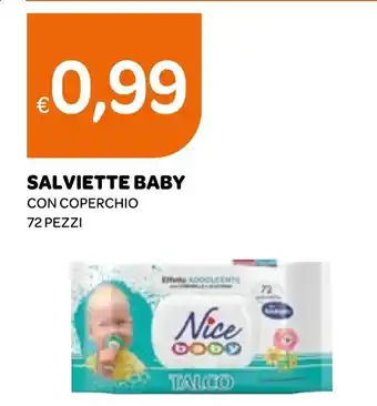 Ekom SALVIETTE BABY CON COPERCHIO 72 PEZZI offerta