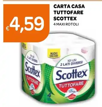 Ekom CARTA CASA TUTTOFARE SCOTTEX 4 MAXI ROTOLI offerta