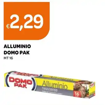 Ekom ALLUMINIO DOMO PAK MT 16 offerta