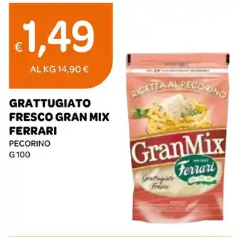 Ekom GRATTUGIATO FRESCO GRAN MIX FERRARI PECORINO g 100 offerta